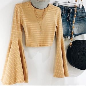 Yellow retro top from Hob Nob boutique